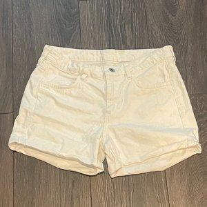Women's H&M White Denim Shorts